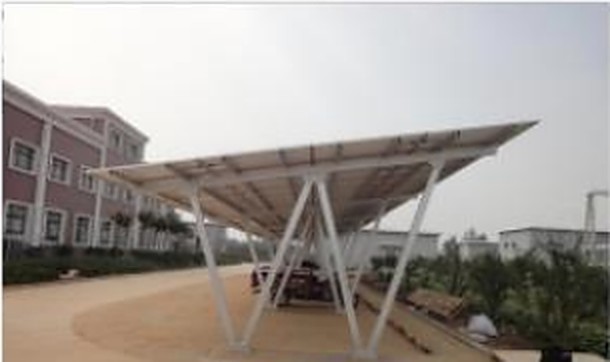 Carport cu două versante, tip W — imagine din catalogul producătorului