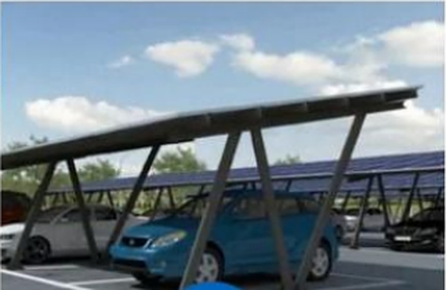 Carport cu un singur versant, tip N — imagine din catalogul producătorului