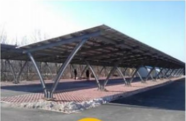 Carport cu un singur versant, tip V — imagine din catalogul producătorului